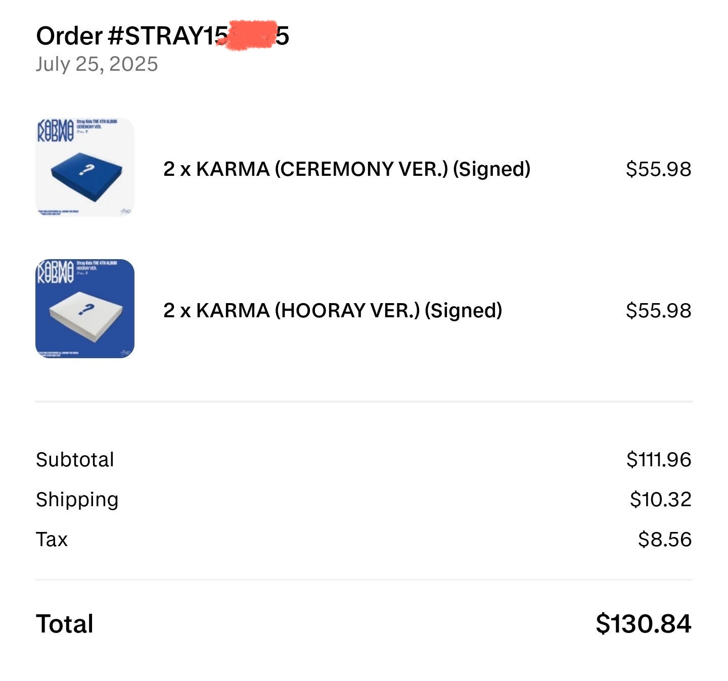 Stray Kids Changbin SIGNED Karma Postcard US Exclusive