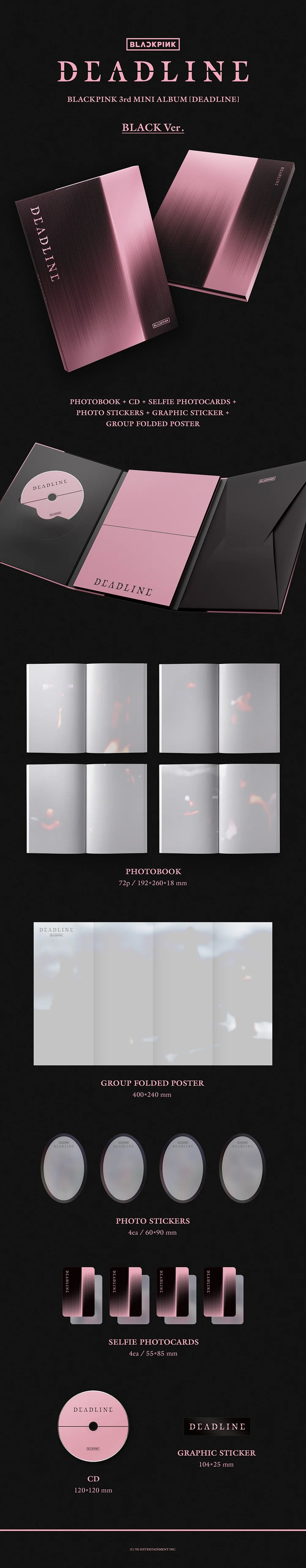 BLACKPINK - DEADLINE 3RD MINI ALBUM STANDARD Ver.
