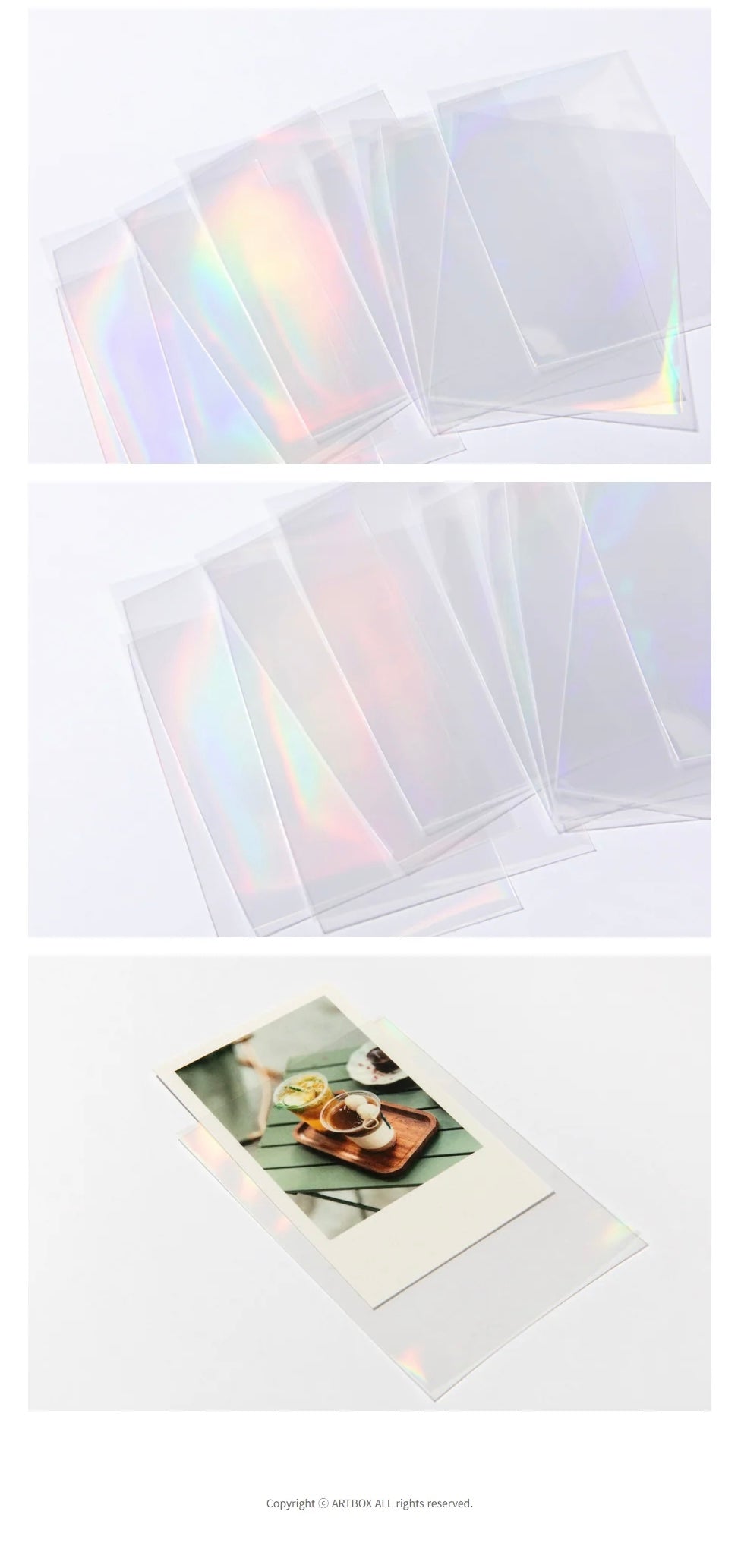 Photocard Sleeves (Holographic Aurora) 65x90mm 10EA