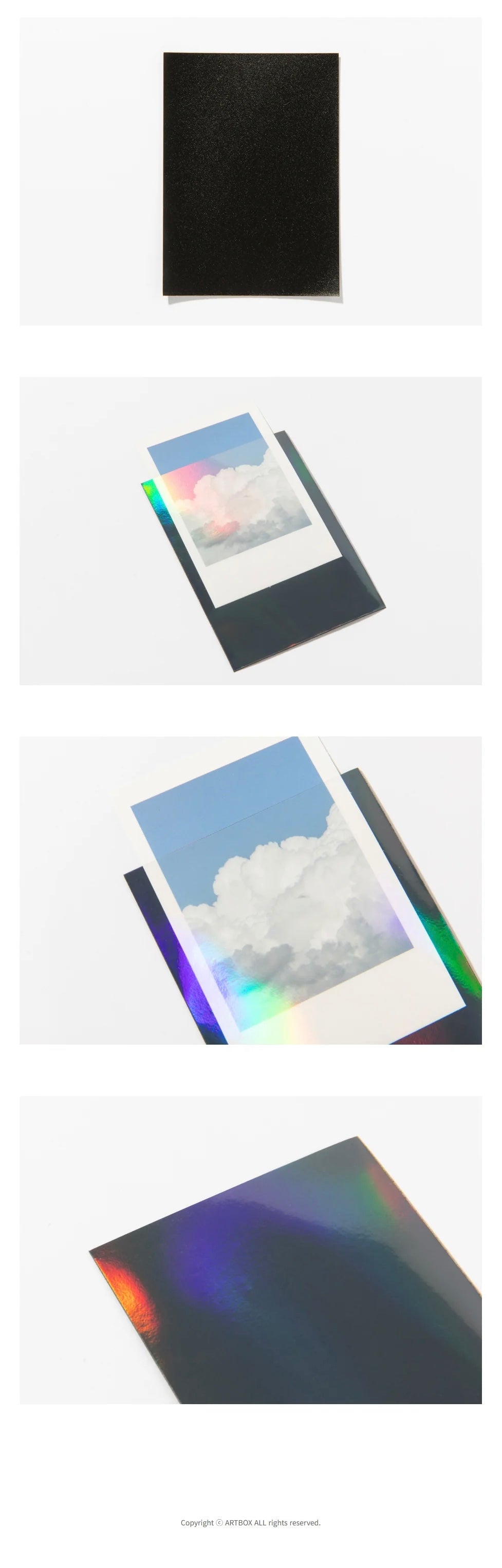 Photocard Sleeves (Holographic Aurora Black) 65x90mm 10EA