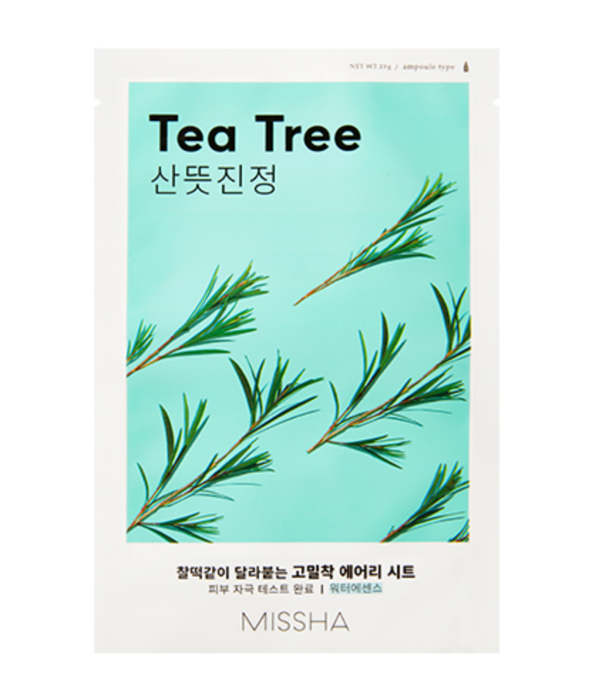 Missha – Airy Fit Tea Tree Sheet Mask, 19g