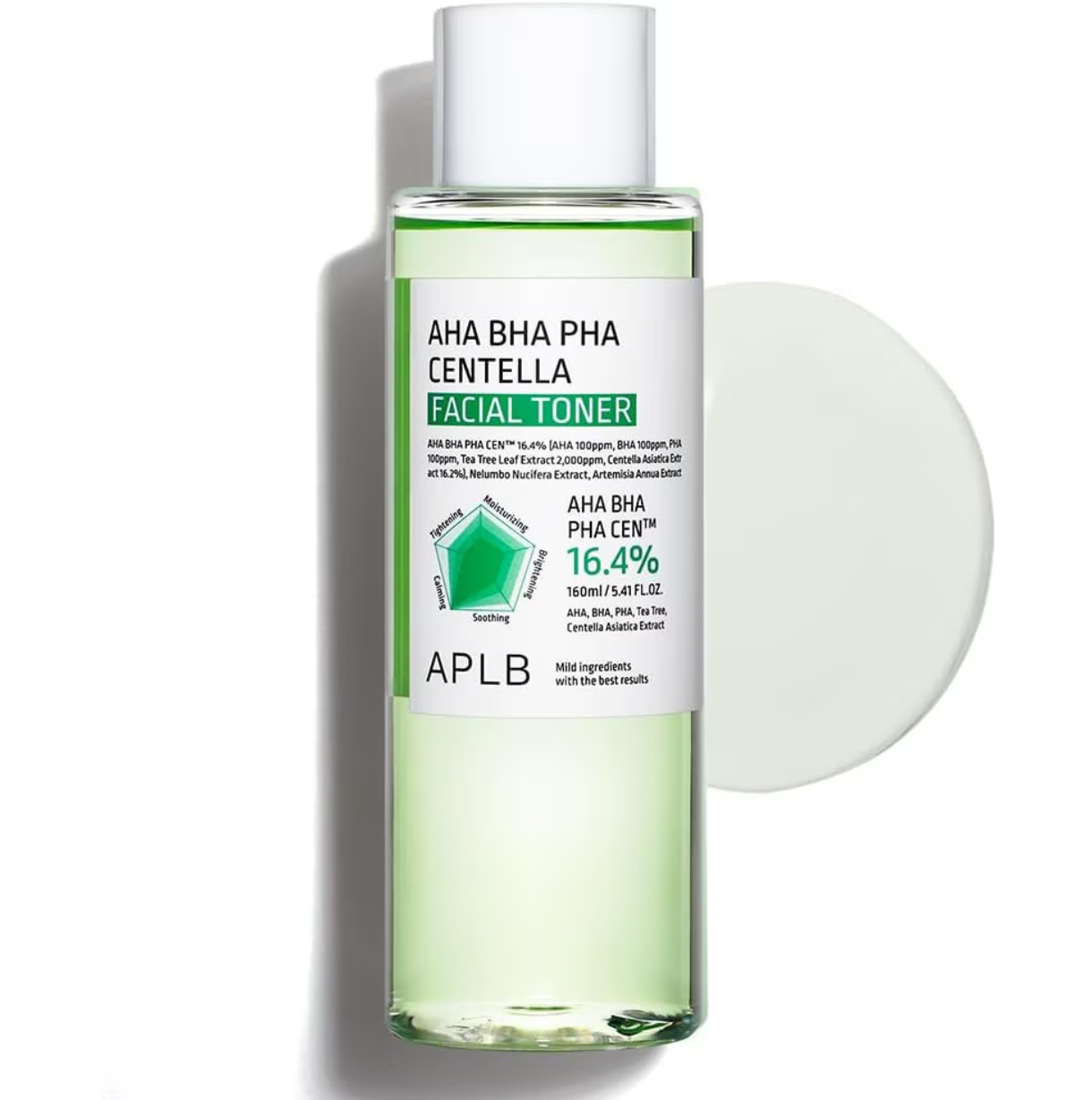 APLB – AHA BHA PHA Centella Facial Toner, 160ml