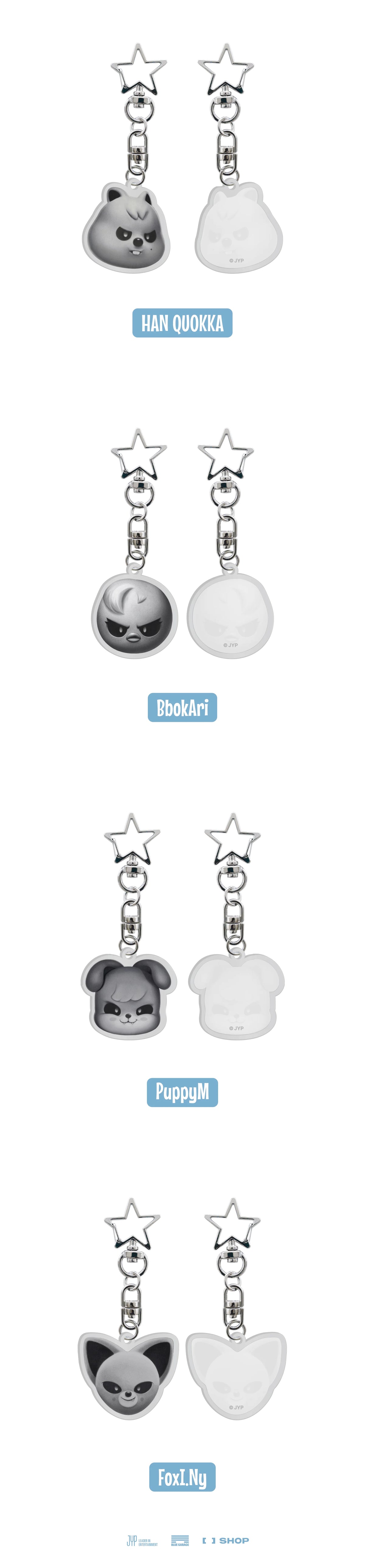 [PREORDER] [SHIPPING TBA 2027] Stray Kids - [SKZOO EVERYWHERE ALL AROUND THE WORLD] Global POP-UP STORE IN LATAM OFFICIAL MD - EVIL SKZOO ACRYLIC KEYRING (Member Choice) + POB