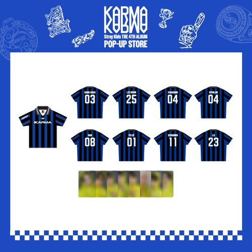 Stray Kids [KARMA POP UP STORE MD] Member Choice Uniform T-Shirt + Photocard