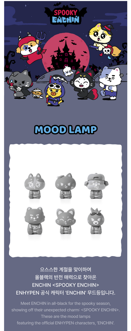 [PREORDER] [SHIPS IN NOV-DEC] ENHYPEN - 'SPOOKY ENCHIN' OFFICIAL MD - MOOD LAMP (Member Choice)