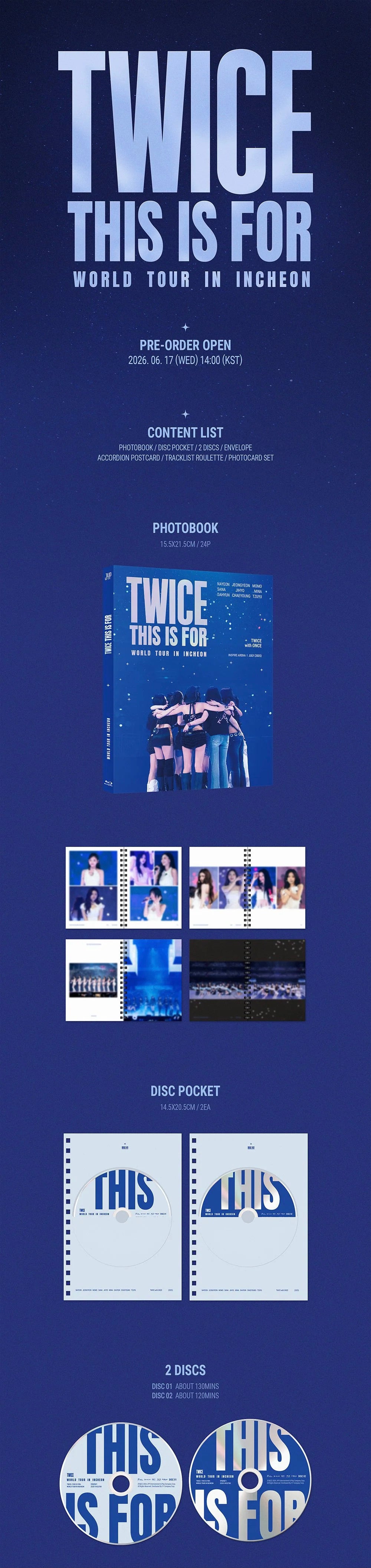 [PREORDER] [SHIPS IN SEPT-NOV] TWICE - 'THIS IS FOR WORLD TOUR IN INCHEON' BLU-RAY (POB Choice)