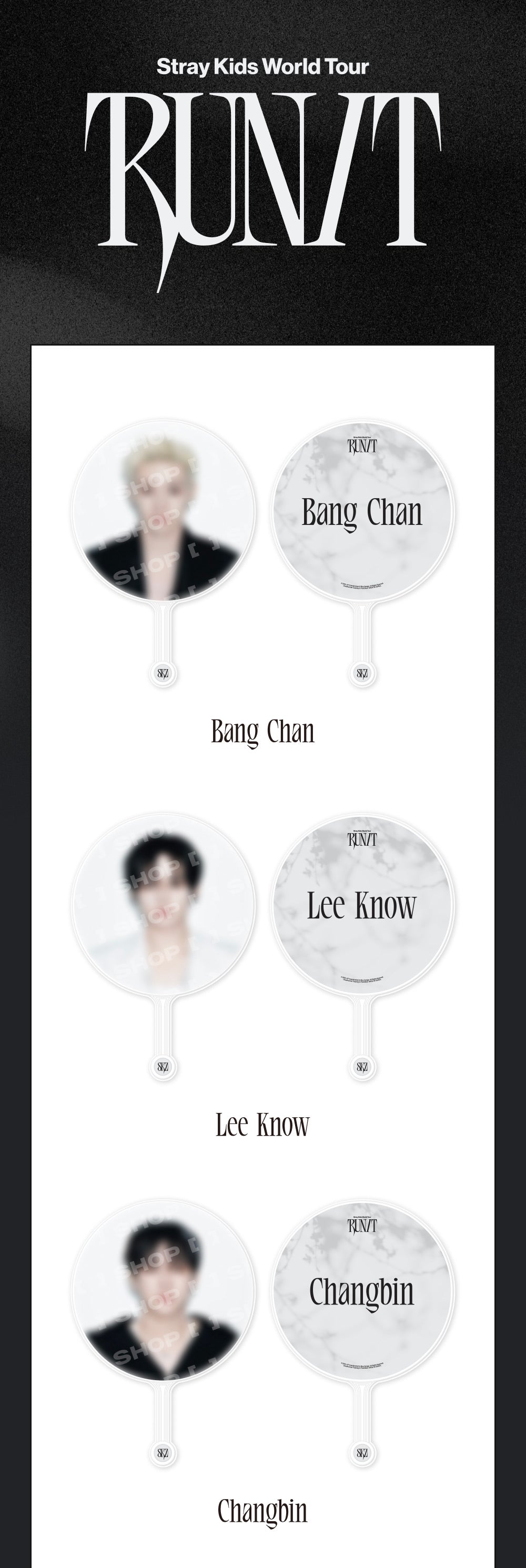 [PREORDER] [SHIPS IN SEPT-OCT] Stray Kids - World Tour [RUN IT SEOUL] OFFICIAL MD - IMAGE PICKET (Member Choice)