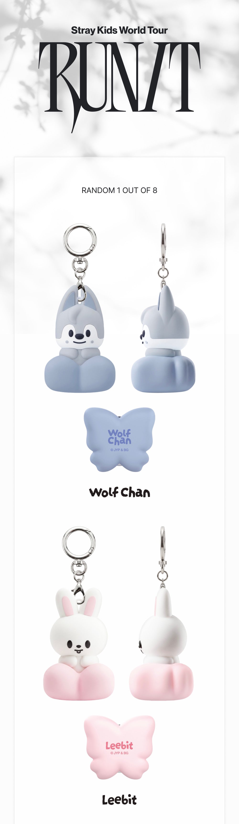 [PREORDER] [SHIPS IN SEPT-OCT] Stray Kids - World Tour [RUN IT SEOUL] OFFICIAL MD - SKZOO SECRET CLICKER KEYRING (RANDOM)