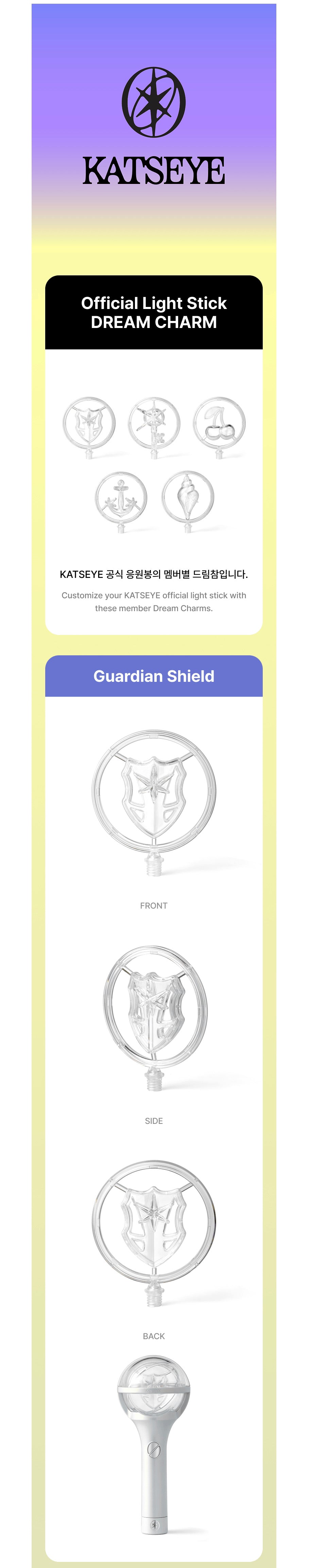 [ON BACK-ORDER] [SHIPS IN 2-3 WEEKS] KATSEYE - OFFICIAL LIGHT STICK DREAM CHARM (Version Choice)