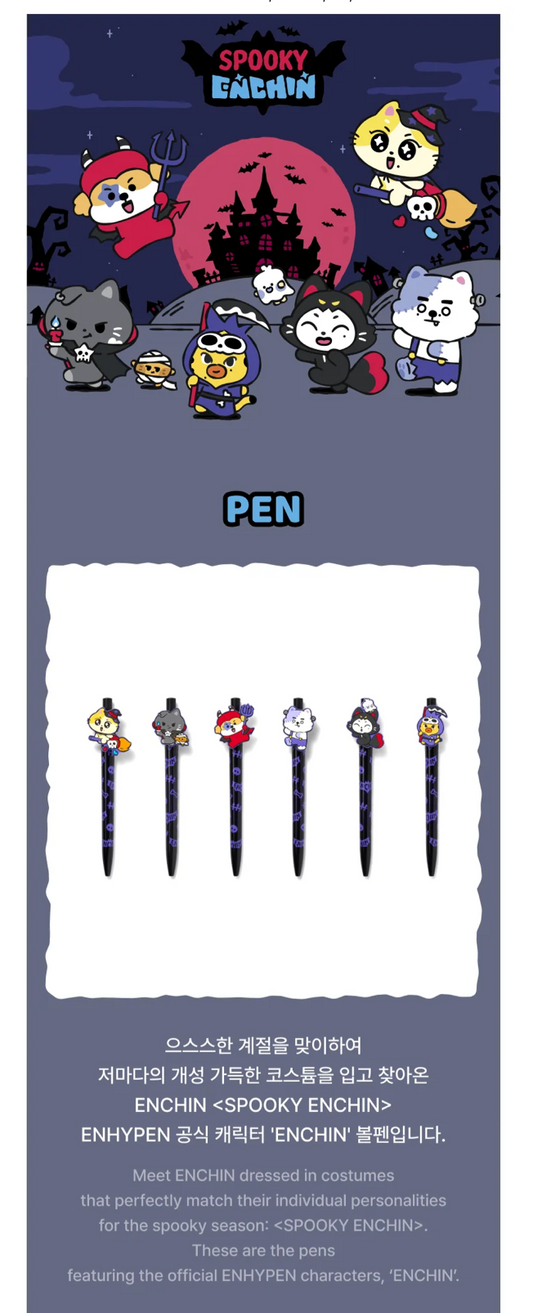 [PREORDER] [SHIPS IN NOV-DEC] ENHYPEN - 'SPOOKY ENCHIN' OFFICIAL MD - PEN (Member Choice)