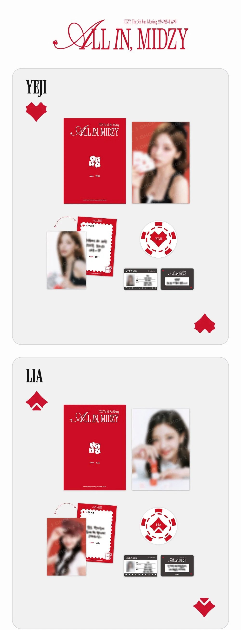 [PREORDER] [SHIPS IN JAN-FEB 2027] ITZY - ALL IN, MIDZY 5TH FAN MEETING OFFICIAL MD PHOTO SET (Member Choice)