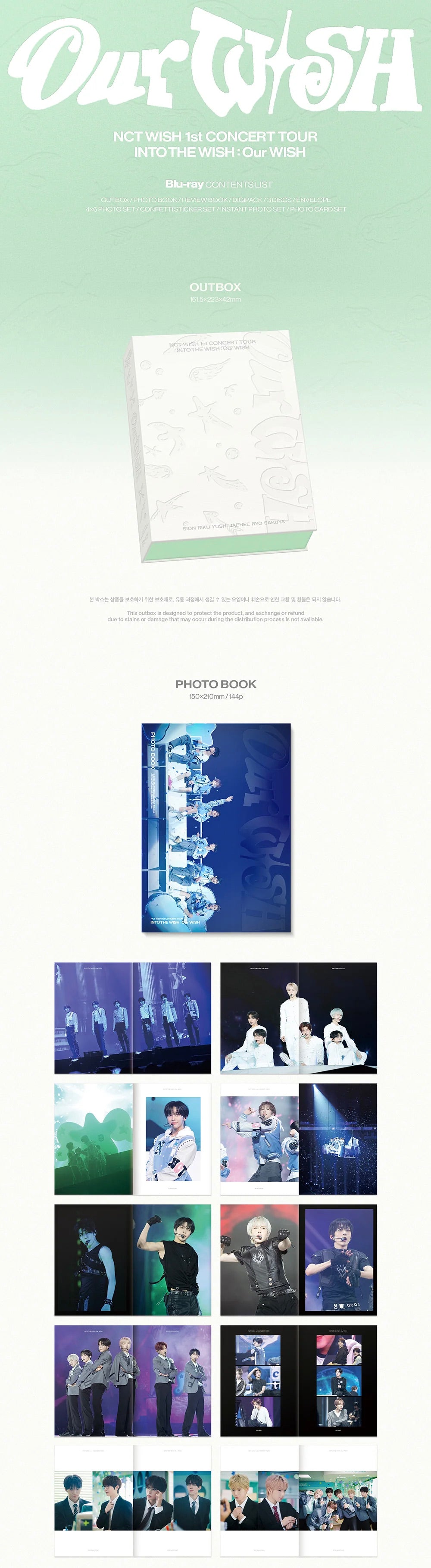 [PREORDER] [SHIPS IN NOV-DEC] NCT WISH - OUR WISH 1ST CONCERT TOUR BLU-RAY