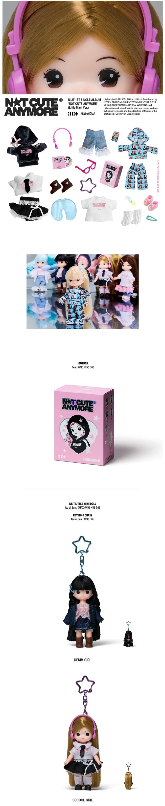 [SHIPS IN JULY] ILLIT - NOT CUTE ANYMORE 1ST SINGLE ALBUM LITTLE MIMI Ver.