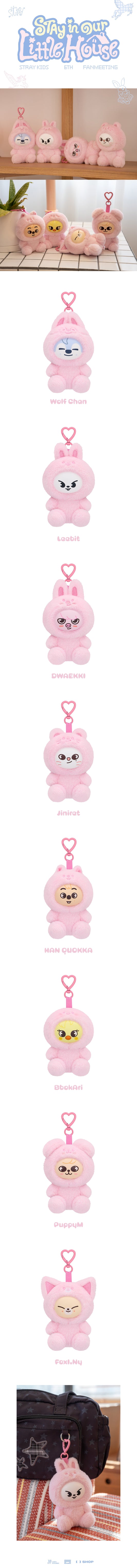 [PREORDER] Stray Kids 6TH FANMEETING OFFICIAL MD [STAY in Our Little House] - SKZOO PLUSH TOY Ver. (Member Choice)