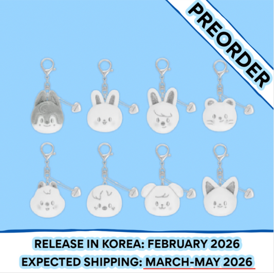 [PREORDER] Stray Kids [dominATE : celebrATE] SKZOO Face Keyring Silver Ver. (Member Choice)