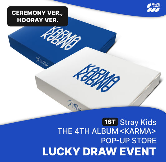 Stray Kids - [SOUNDWAVE LUCKY DRAW WEEK 1] 4TH ALBUM [KARMA] (CEREMONY VER./ HOORAY VER.) (2types Version Choice)