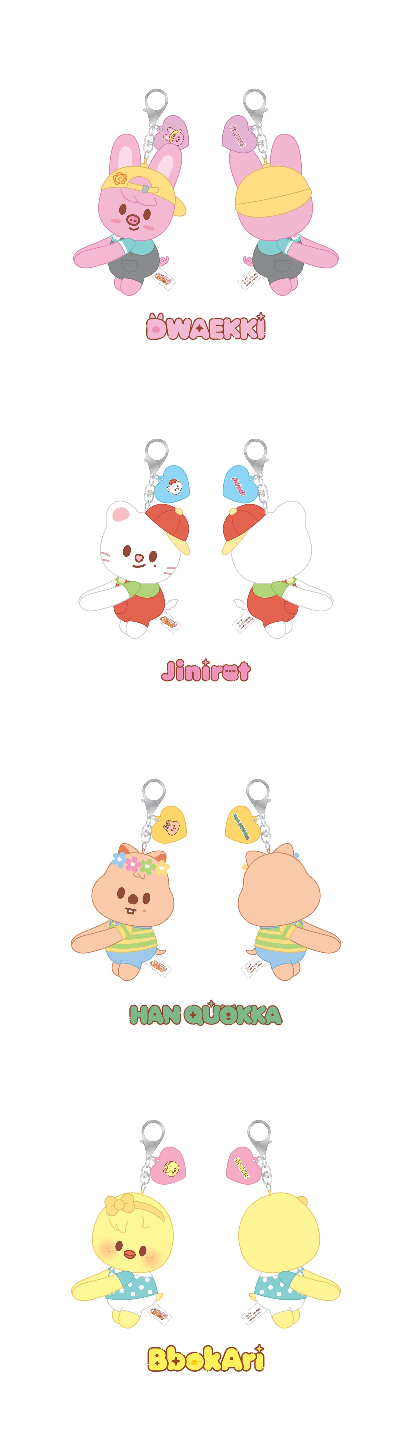 [PREORDER] [SHIPS IN NOV-DEC] Stray Kids - [2026 SKZOO X SANRIO CHARACTERS OFFICIAL MD] HUG PLUSH KEYRING (Type Choice)