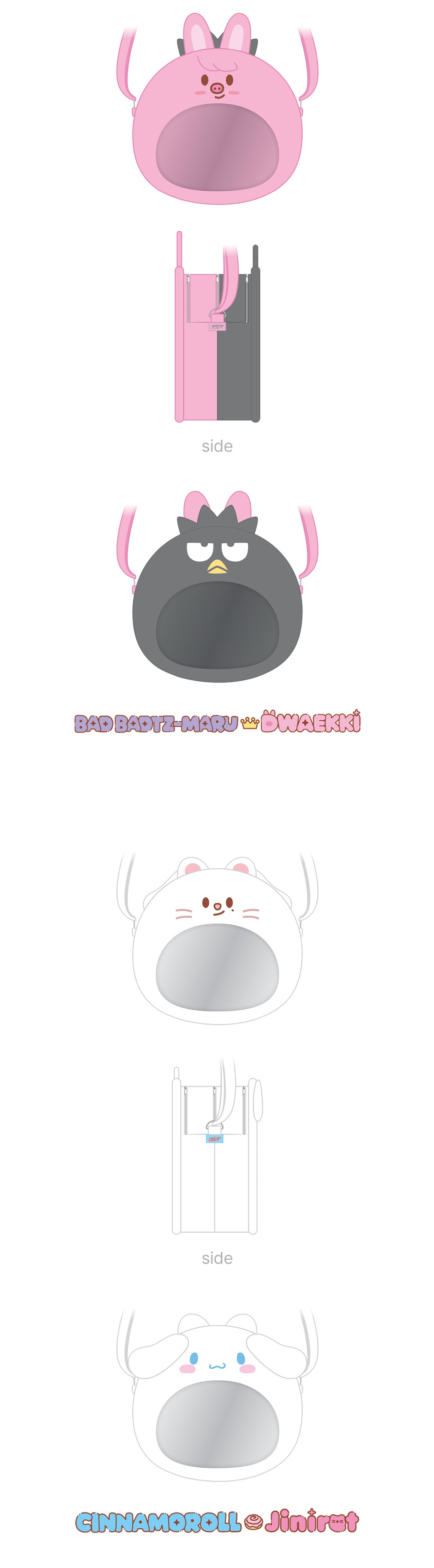 [PREORDER] [SHIPS IN NOV-DEC] Stray Kids - [2026 SKZOO X SANRIO CHARACTERS OFFICIAL MD] PLUSH PVC CROSS BAG (Type Choice)