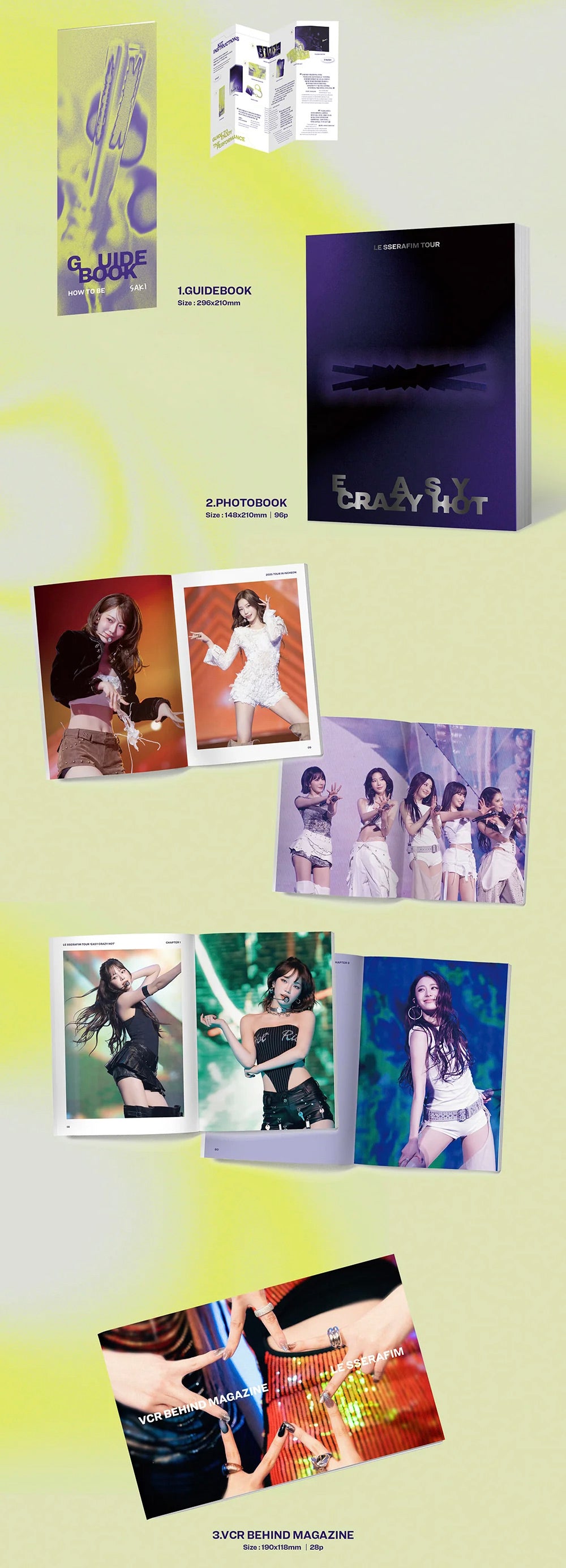 [PREORDER] [SHIPS IN AUG-SEPT] LE SSERAFIM - EASY CRAZY HOT TOUR ENCORE IN SEOUL DC