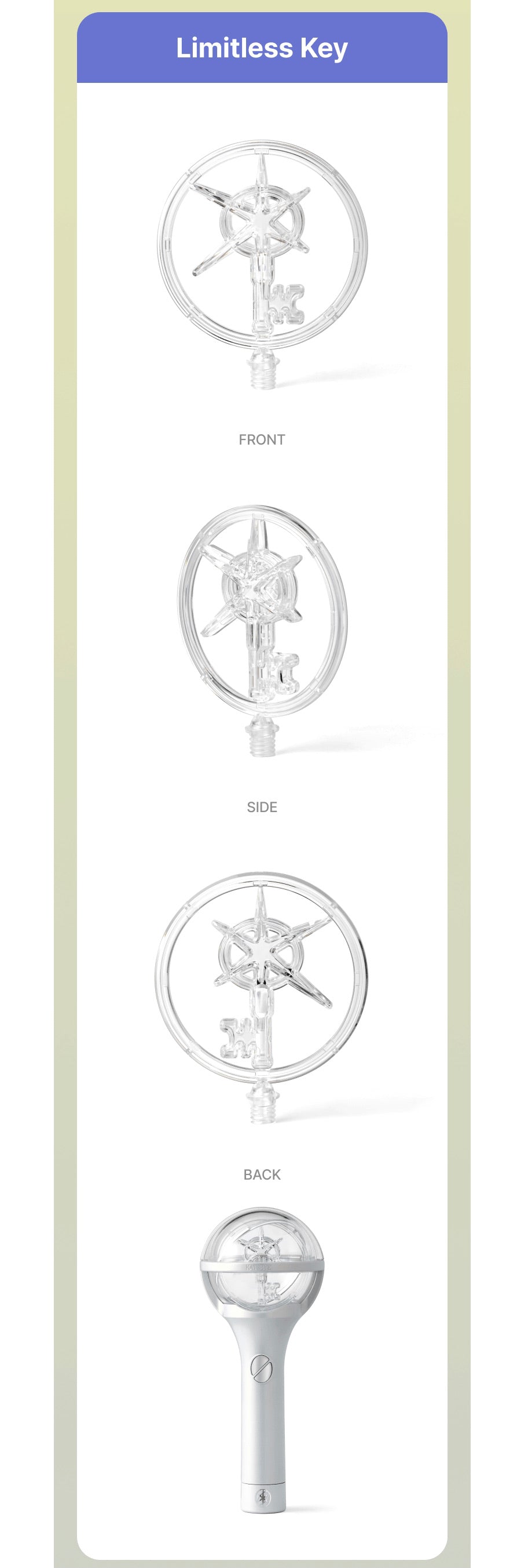 [ON BACK-ORDER] [SHIPS IN 2-3 WEEKS] KATSEYE - OFFICIAL LIGHT STICK DREAM CHARM (Version Choice)