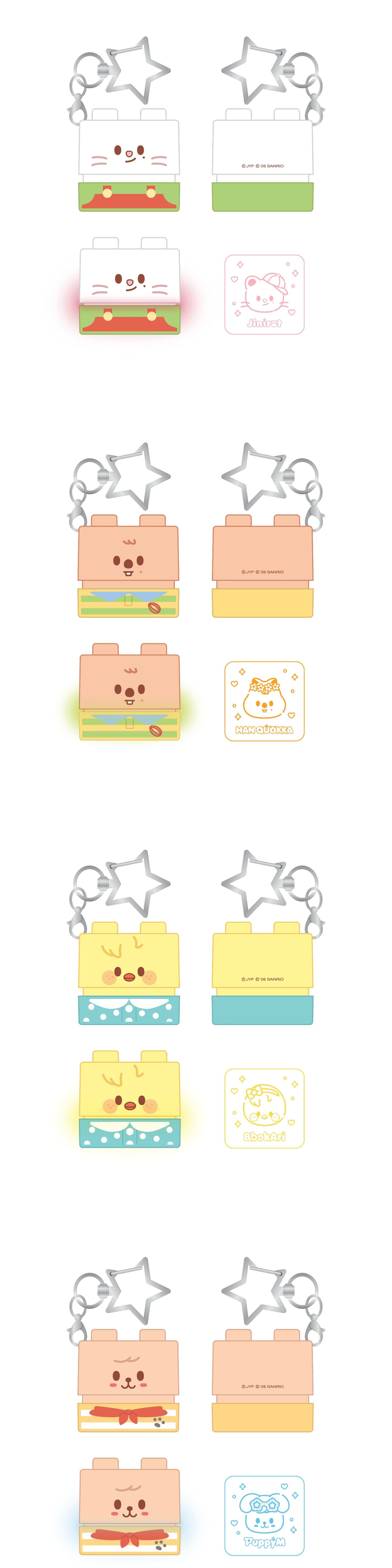 [PREORDER] [SHIPS IN NOV-DEC] Stray Kids - [2026 SKZOO X SANRIO CHARACTERS OFFICIAL MD] SECRET BLOCK STAMP (RANDOM)
