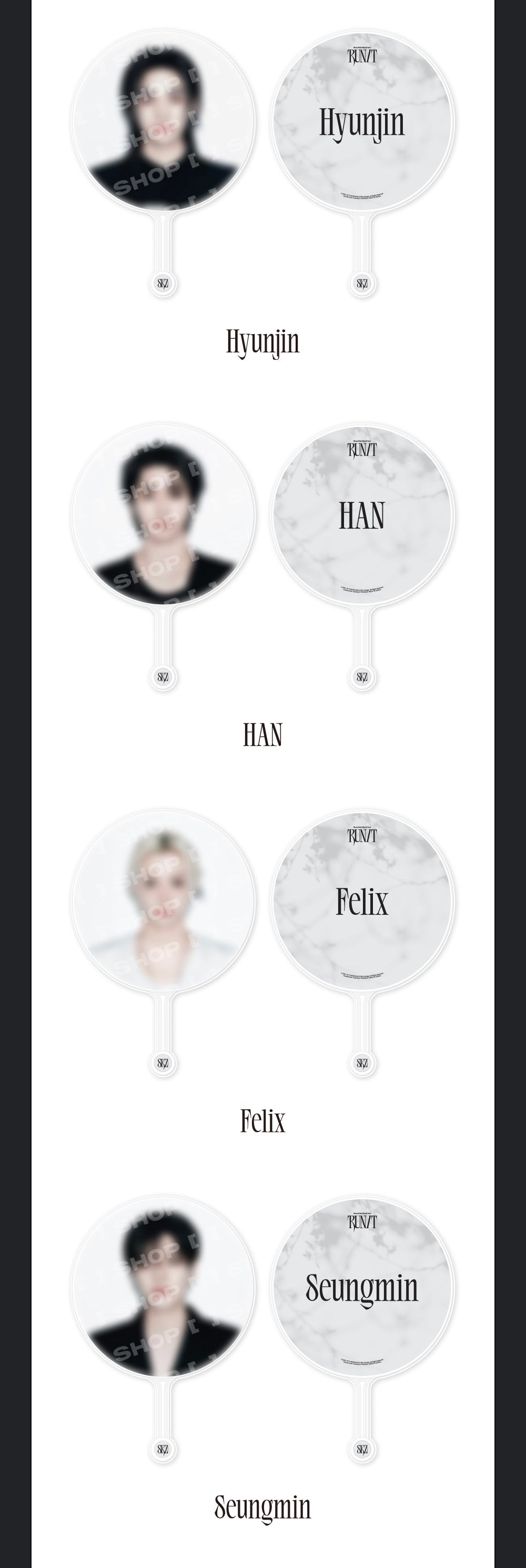 [PREORDER] [SHIPS IN SEPT-OCT] Stray Kids - World Tour [RUN IT SEOUL] OFFICIAL MD - IMAGE PICKET (Member Choice)