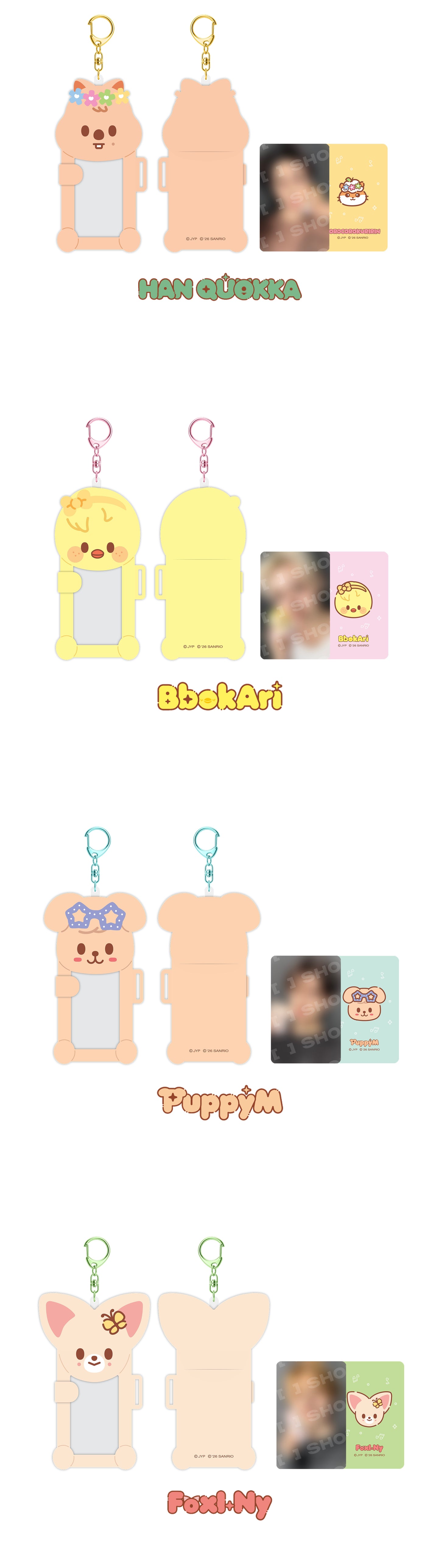 [PREORDER] [SHIPS IN NOV-DEC] Stray Kids - [2026 SKZOO X SANRIO CHARACTERS OFFICIAL MD] CONNECTING PHOTOCARD HOLDER (Type Choice)