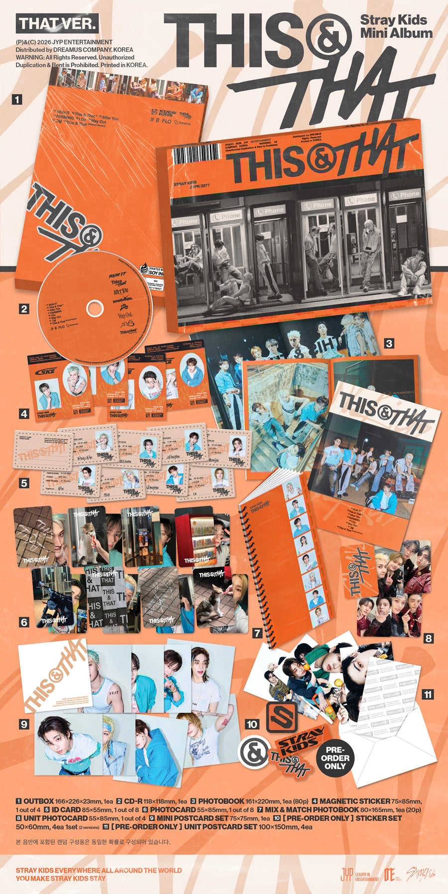 [PREORDER] [SHIPS IN SEPT-OCT] Stray Kids - 10TH MINI ALBUM 'THIS & THAT' SOUNDWAVE LUCKY DRAW THIS Ver. / THAT Ver. (Week Choice)