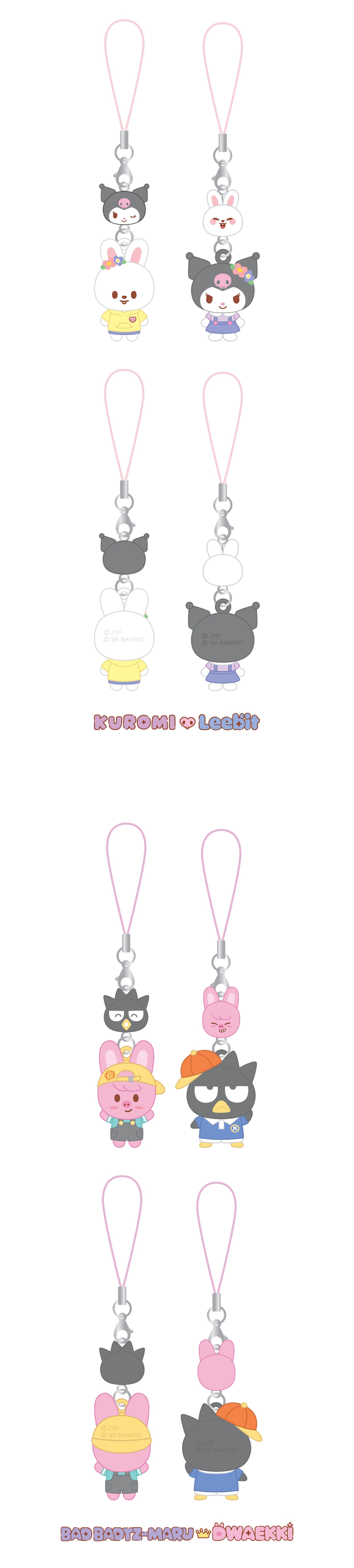 [PREORDER] [SHIPS IN NOV-DEC] Stray Kids - [2026 SKZOO X SANRIO CHARACTERS OFFICIAL MD] MINI FIGURE COUPLE KEYRING (Type Choice)