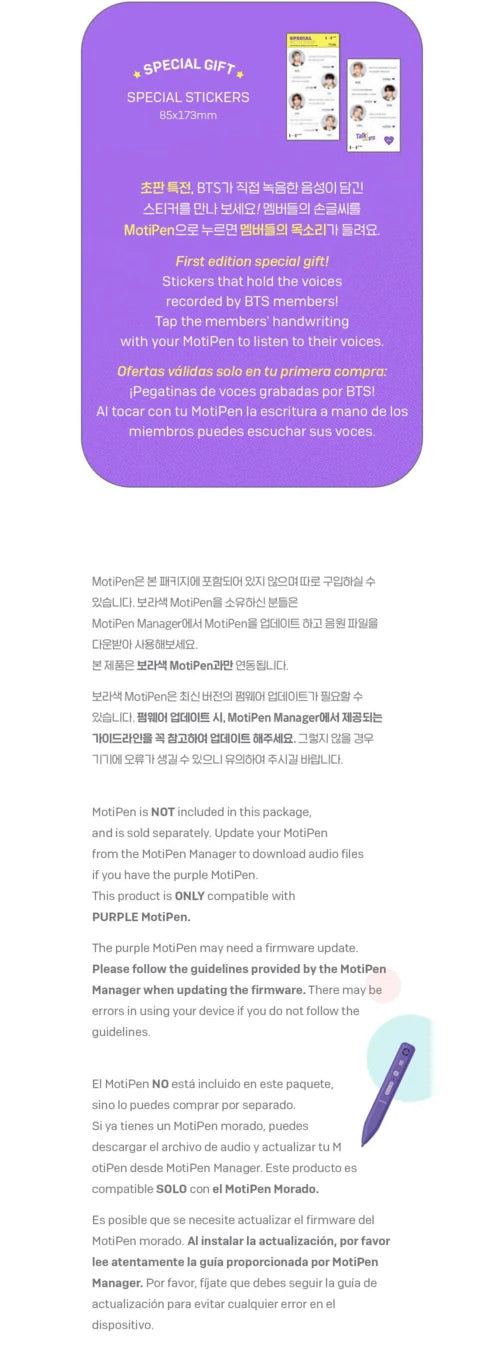 [ON BACK-ORDER] [SHIPS IN 2-3 WEEKS] BTS - TALK! WITH BTS LEARN KOREAN SERIES
