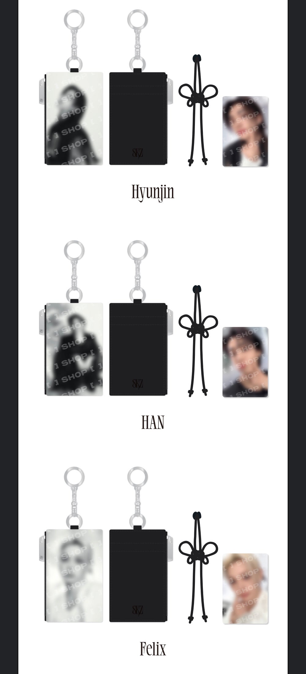 [PREORDER] [SHIPS IN SEPT-OCT] Stray Kids - World Tour [RUN IT SEOUL] OFFICIAL MD - CARD HOLDER KEYRING (Member Choice)