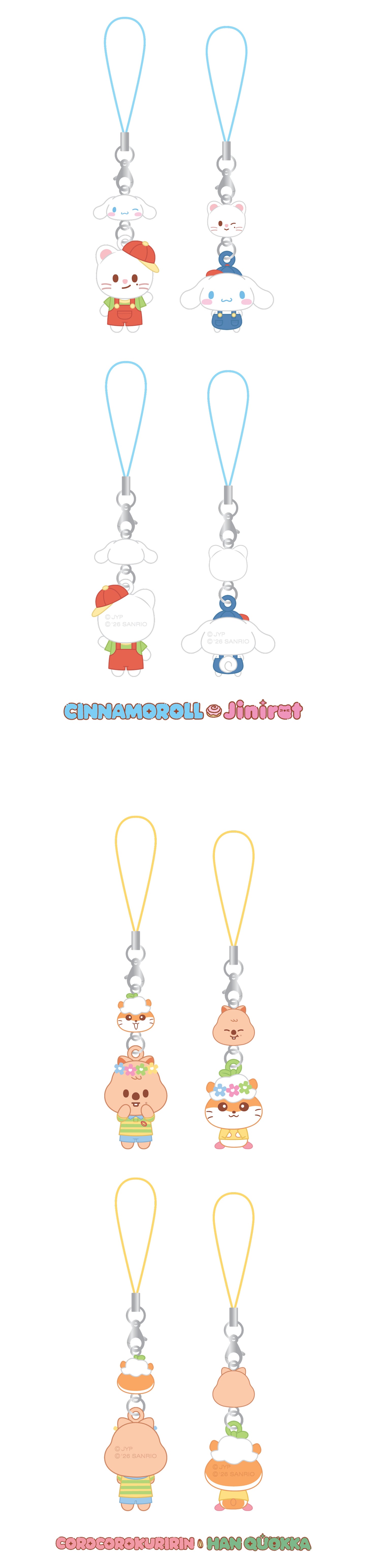 [PREORDER] [SHIPS IN NOV-DEC] Stray Kids - [2026 SKZOO X SANRIO CHARACTERS OFFICIAL MD] MINI FIGURE COUPLE KEYRING (Type Choice)