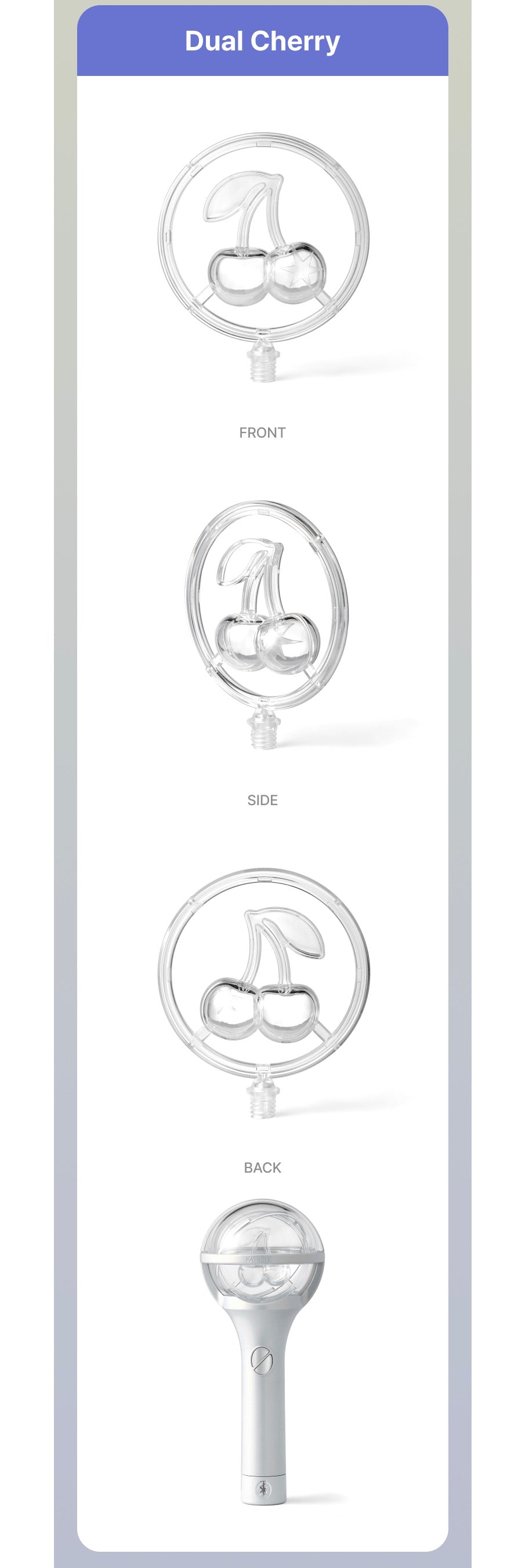 [ON BACK-ORDER] [SHIPS IN 2-3 WEEKS] KATSEYE - OFFICIAL LIGHT STICK DREAM CHARM (Version Choice)