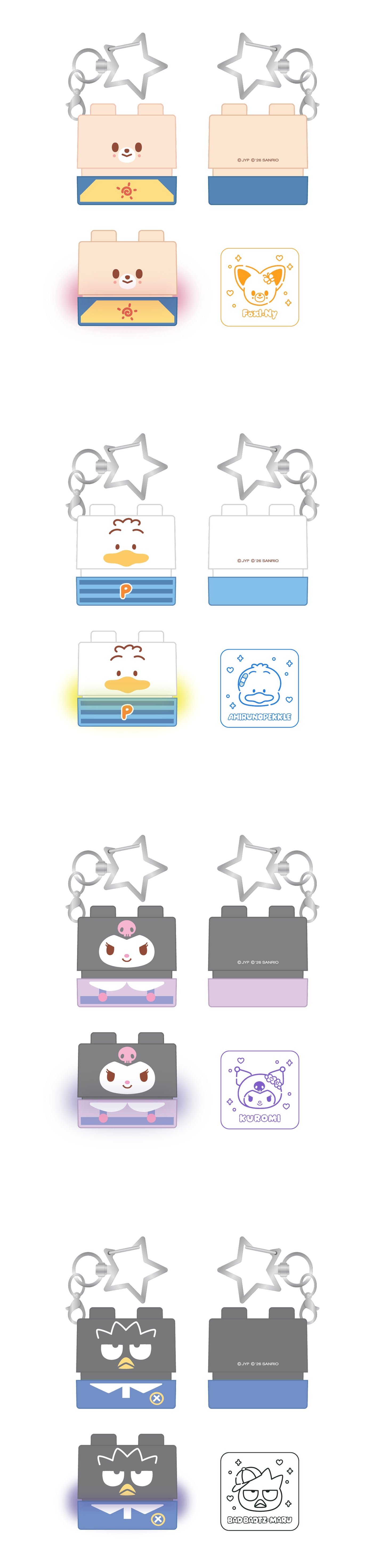 [PREORDER] [SHIPS IN NOV-DEC] Stray Kids - [2026 SKZOO X SANRIO CHARACTERS OFFICIAL MD] SECRET BLOCK STAMP (RANDOM)