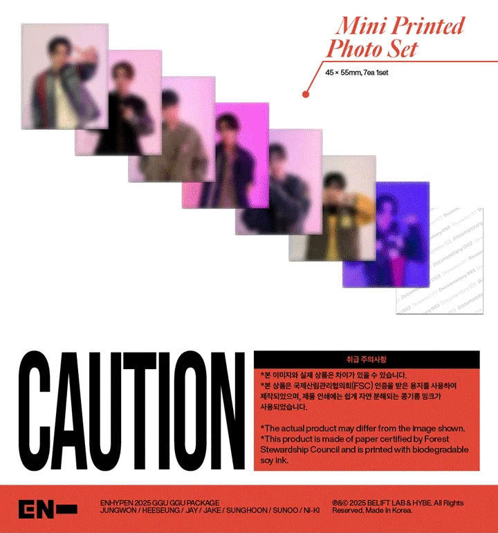 [ON BACK-ORDER] [SHIPS IN 2-3 WEEKS] ENHYPEN - DOCUMENTARY 003 2025 GGU GGU PACKAGE