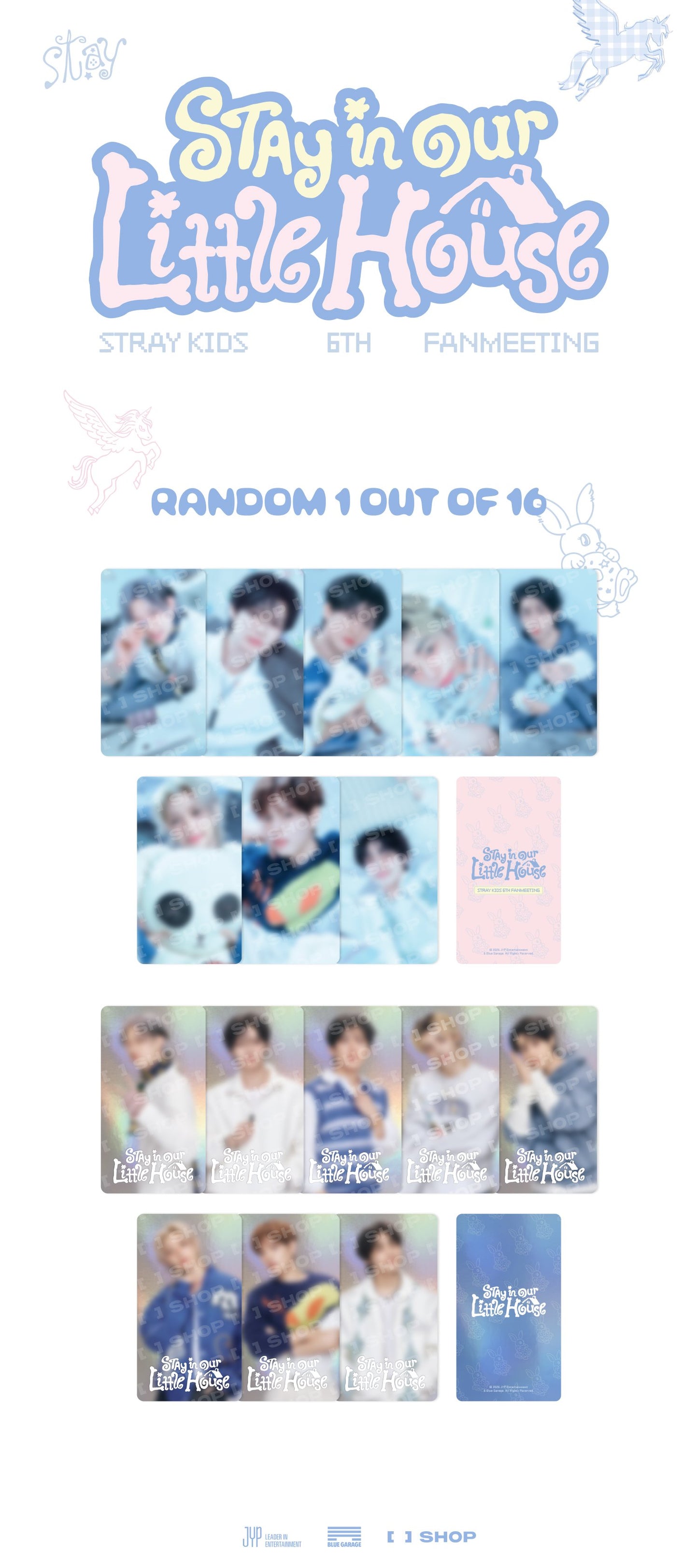 [PREORDER] Stray Kids 6TH FANMEETING OFFICIAL MD [STAY in Our Little House] - SPECIAL TRADING CARD (Random 1 out of 16)