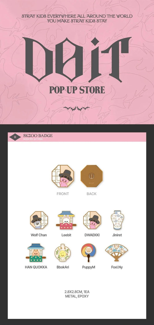 Stray Kids [DO IT POP-UP STORE] SKZOO Badge (Member Choice)