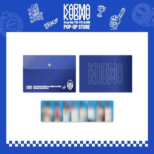 Stray Kids [KARMA POP UP STORE MD] PVC Pouch + Photocard Set