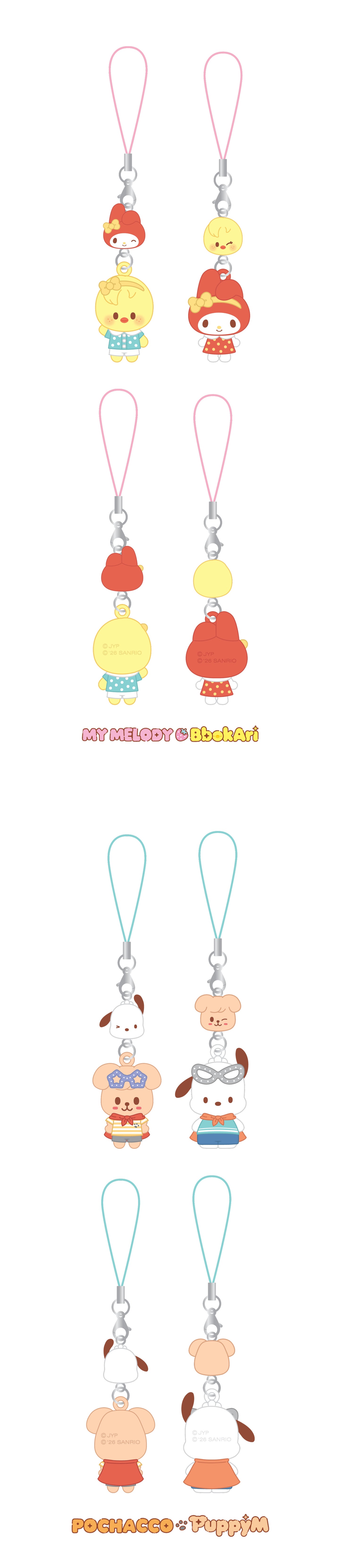 [PREORDER] [SHIPS IN NOV-DEC] Stray Kids - [2026 SKZOO X SANRIO CHARACTERS OFFICIAL MD] MINI FIGURE COUPLE KEYRING (Type Choice)