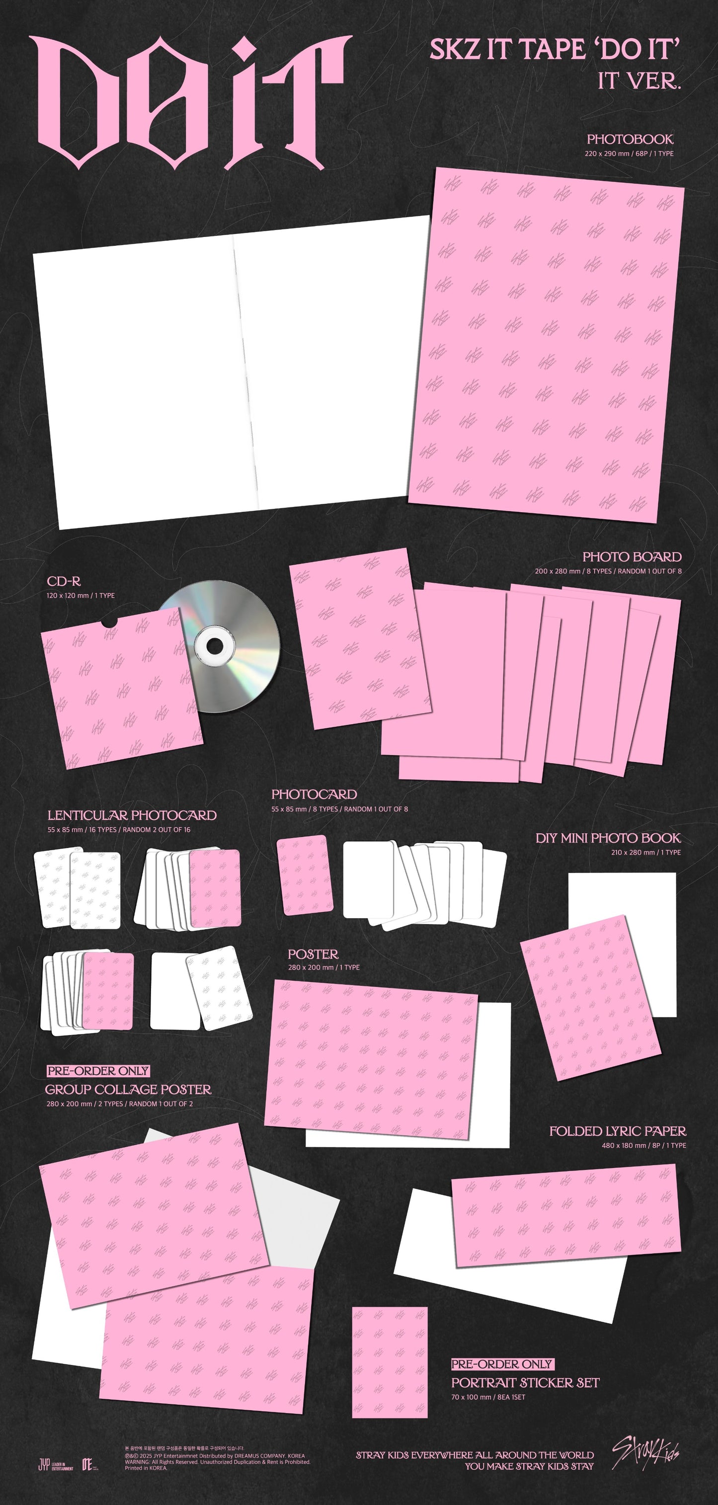 [PREORDER] Stray Kids SKZ IT TAPE ‘DO IT’ IT Ver.
