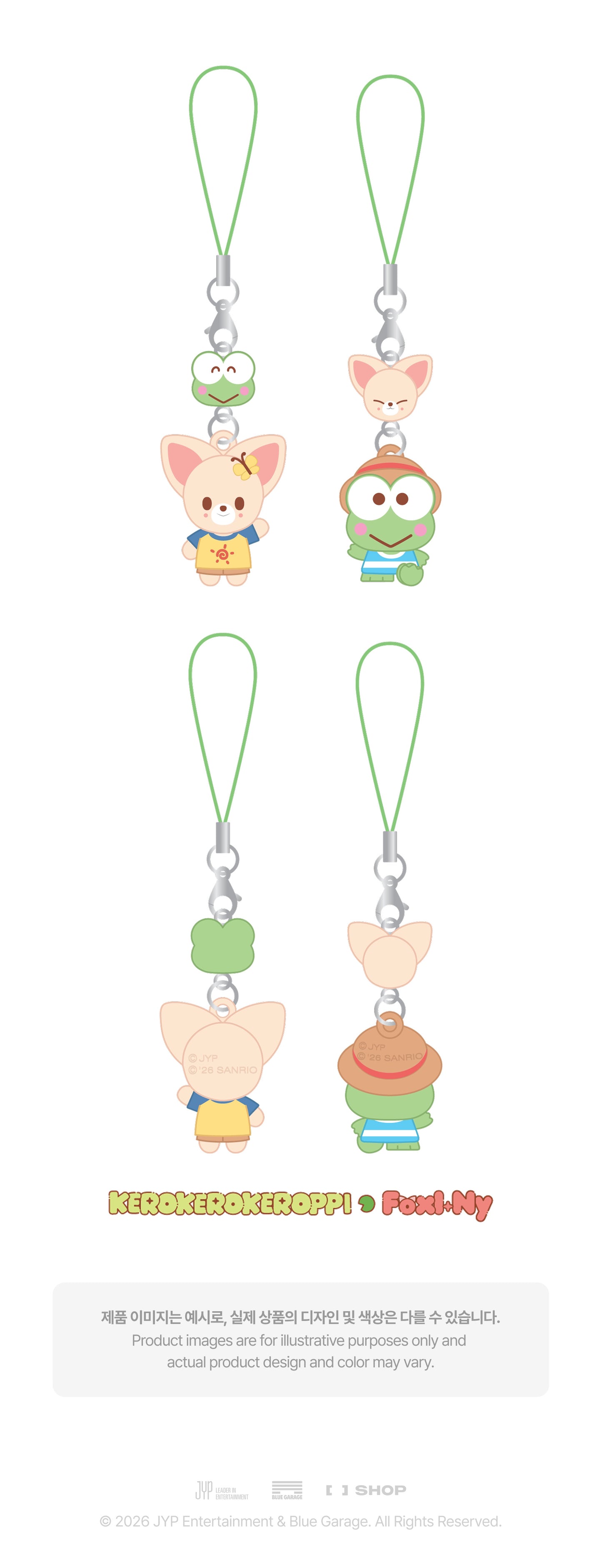 [PREORDER] [SHIPS IN NOV-DEC] Stray Kids - [2026 SKZOO X SANRIO CHARACTERS OFFICIAL MD] MINI FIGURE COUPLE KEYRING (Type Choice)