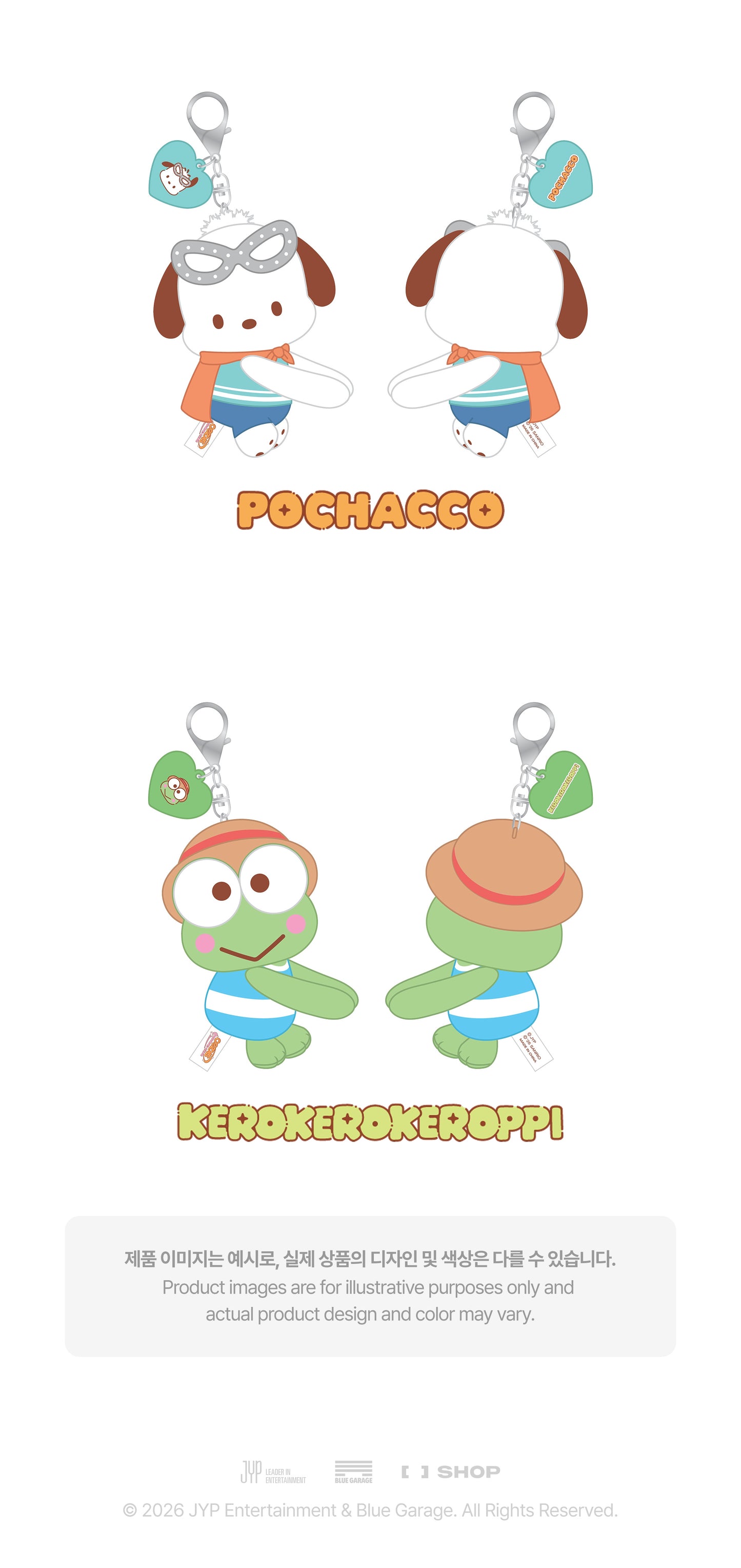 [PREORDER] [SHIPS IN NOV-DEC] Stray Kids - [2026 SKZOO X SANRIO CHARACTERS OFFICIAL MD] HUG PLUSH KEYRING (Type Choice)
