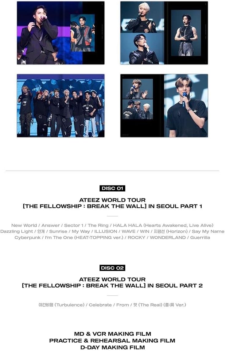 [ON DEMAND] ATEEZ - World Tour 'The Fellowship: Break The Wall' in Seoul DVD