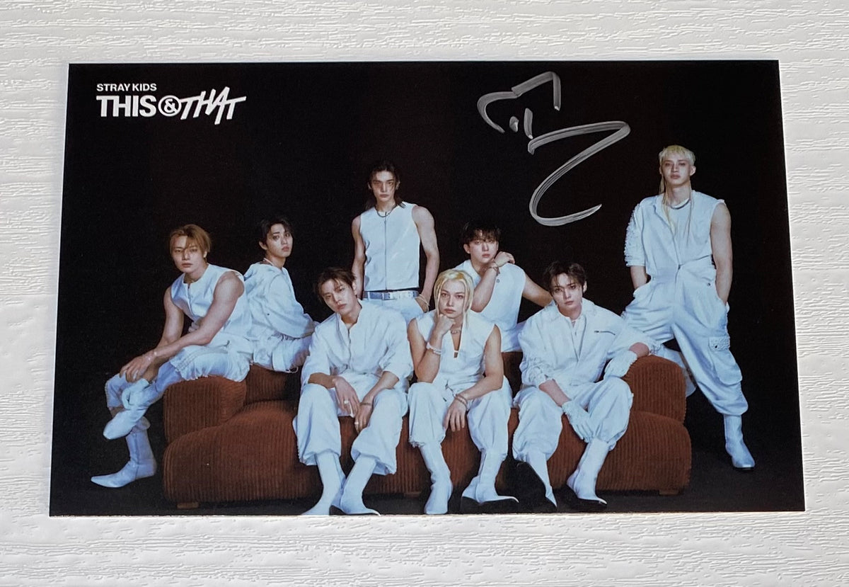 Stray Kids I.N SIGNED ‘THIS & THAT’ Postcard US Exclusive