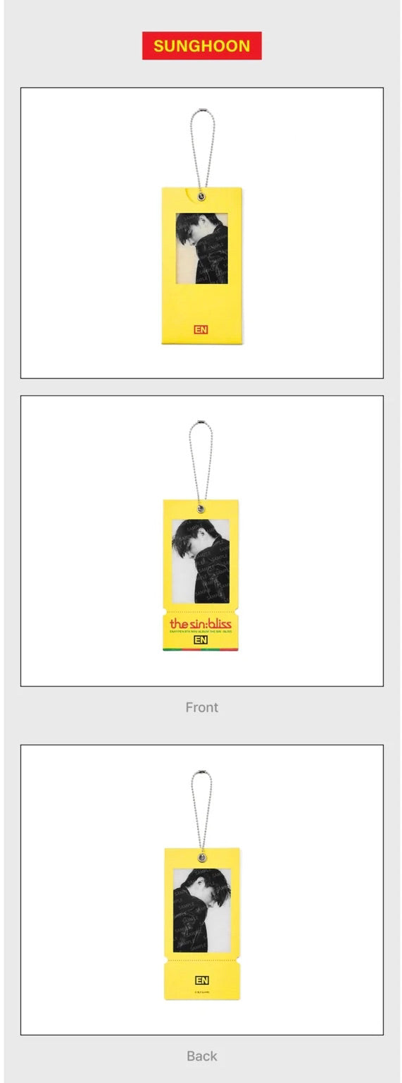 [PREORDER] [SHIPS IN OCT-NOV] ENHYPEN - THE SIN : BLISS POP UP OFFICIAL MD FILM PHOTO KEYRING (Member Choice)