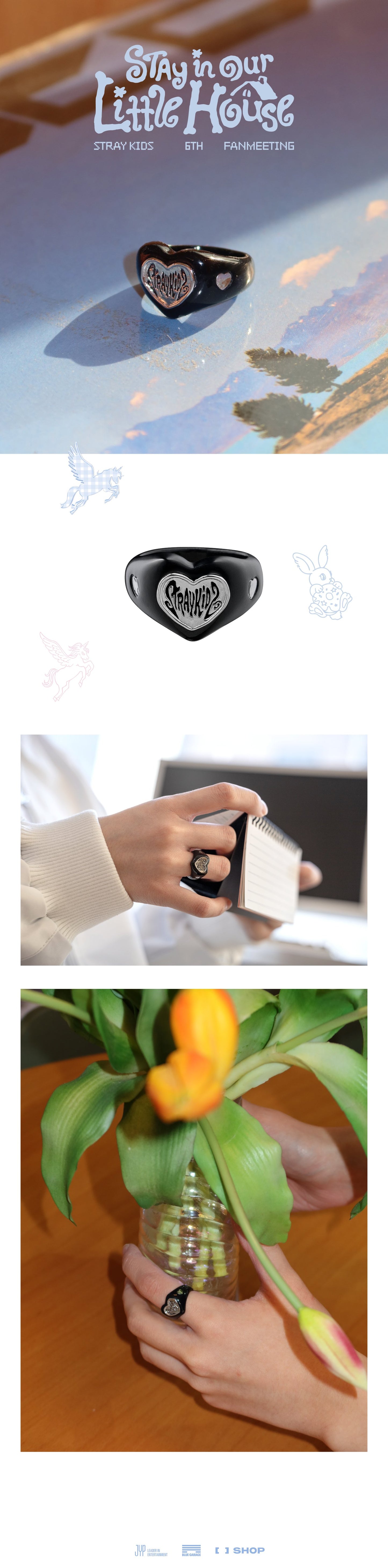 [PREORDER] Stray Kids 6TH FANMEETING OFFICIAL MD [STAY in Our Little House] - RING (Size 12)