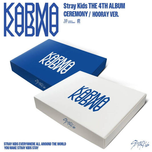 Stray Kids - 4TH ALBUM [KARMA] (CEREMONY VER./ HOORAY VER.) (2types Version Choice) + Random Photocard (APPLE MUSIC)
