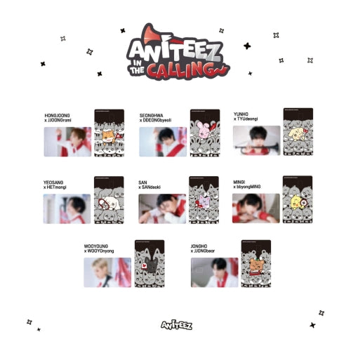 [ATEEZ X ANITEEZ] ANITEEZ IN THE CALLING MD Card Cover Sticker Set