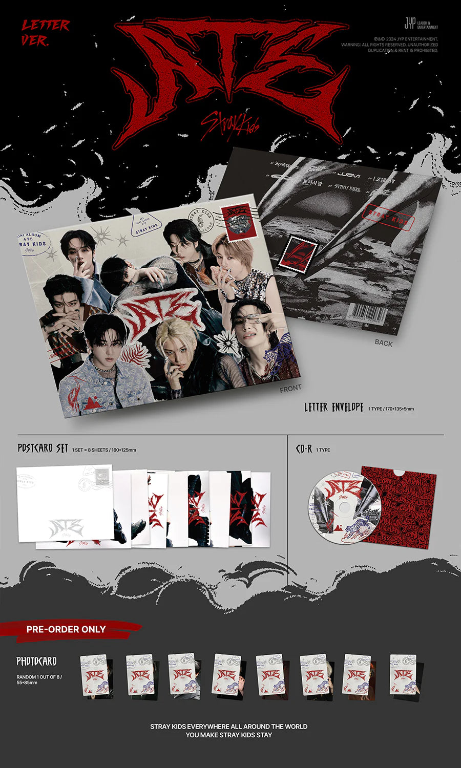 STRAY KIDS - ATE Letter Ver.