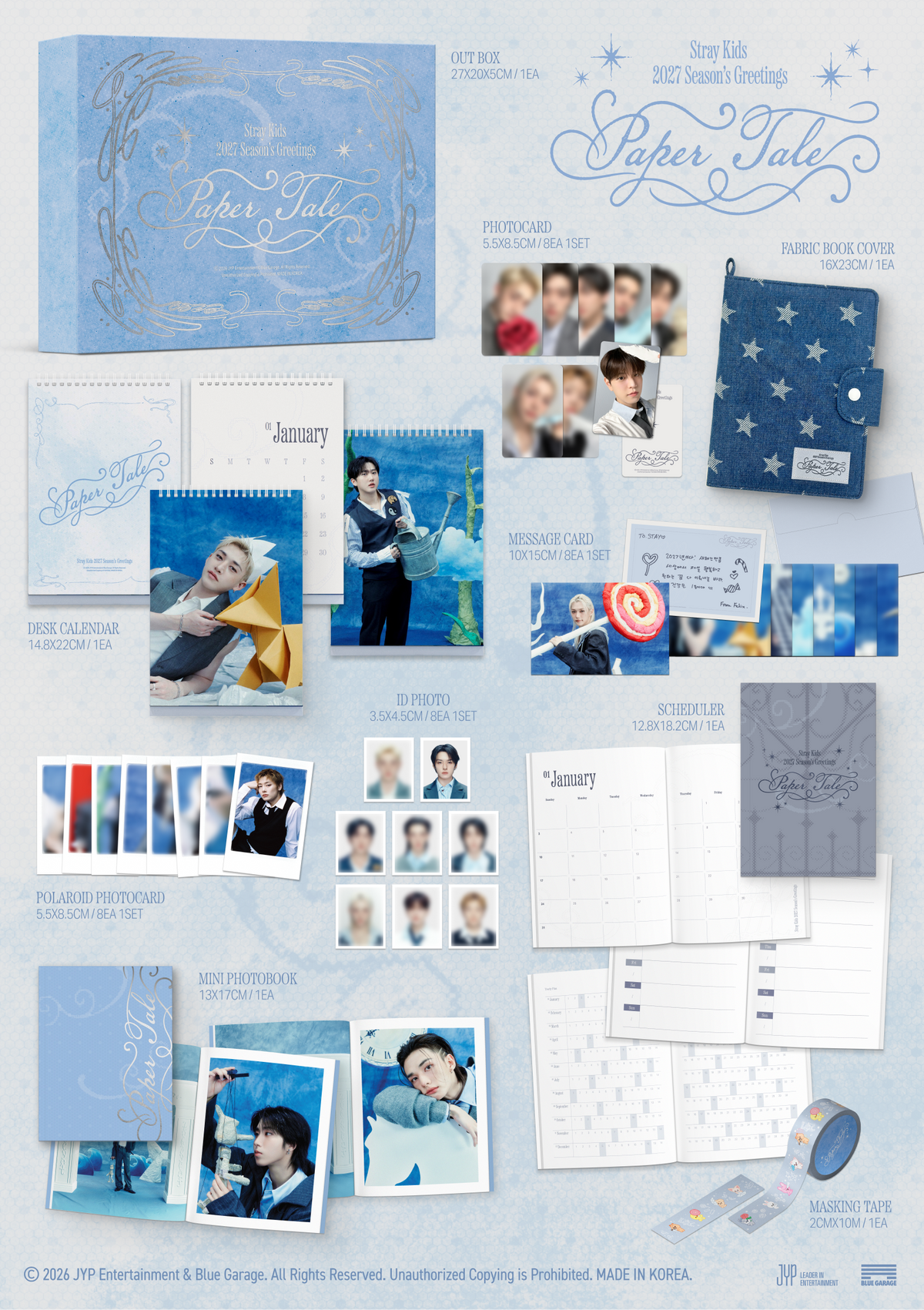 [PREORDER] [SHIPS IN JAN-MAR 2027] Stray Kids - 2027 SEASON'S GREETINGS [PAPER TALE] (POB Choice)